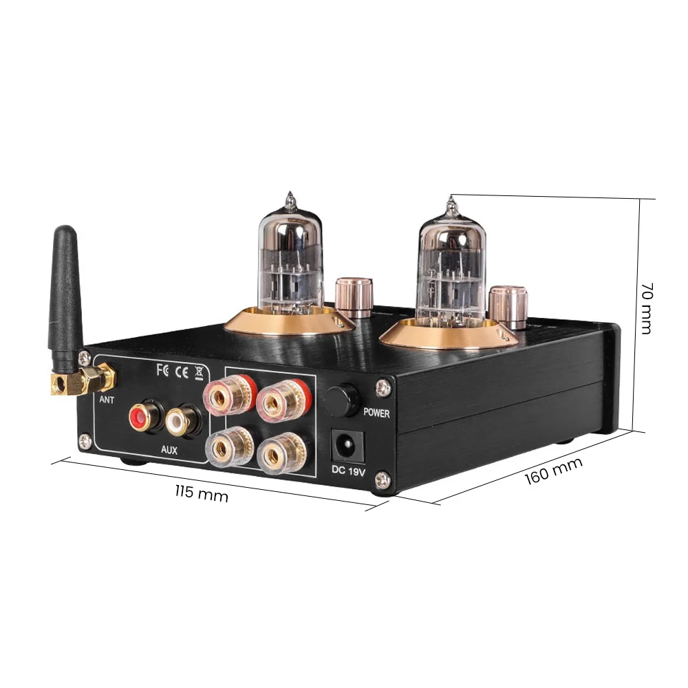PJ.MIAOLAI TPA3116 Bluetooth 5.0 HiFi 6N3 Vacuum Tube RCA Audio U Disk Headphone Amplifier For Home Theater DIY | Электроника