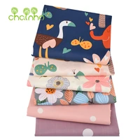 chainhoprinted twill cotton fabriccartoon jungle seriespatchwork cloth for diy sewing quilting baby childs bedding material