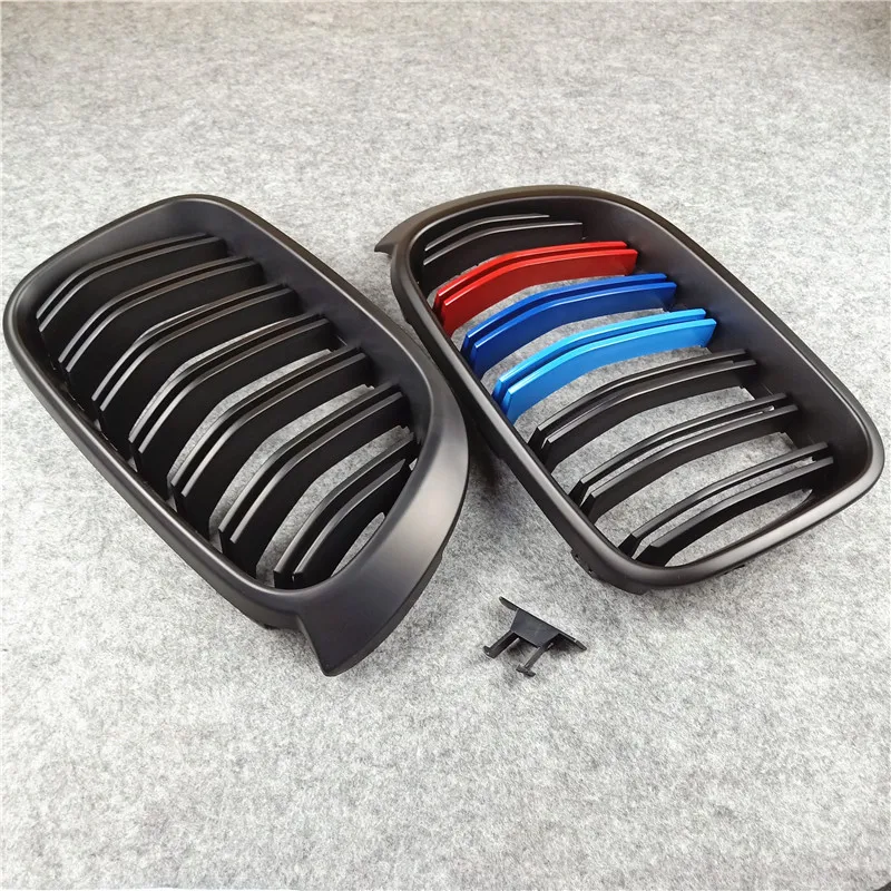 Одна пара ABS 2014 2018 Matte M Color X4 X3 для передних автомобилей BMW F25 F26 двойная планка
