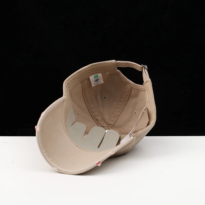 

2021 New Korean version of washed cap Street couple letter embroidered baseball cap sombreros de sol trucker hat