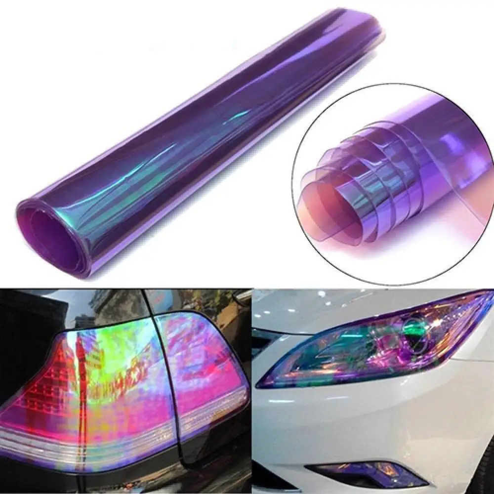 

PVC Car Lamp Film 100 x 30m Car Headlight Taillight Shiny Reflective Vinyl Light Film Sticker Automobiles Exterior Accessories