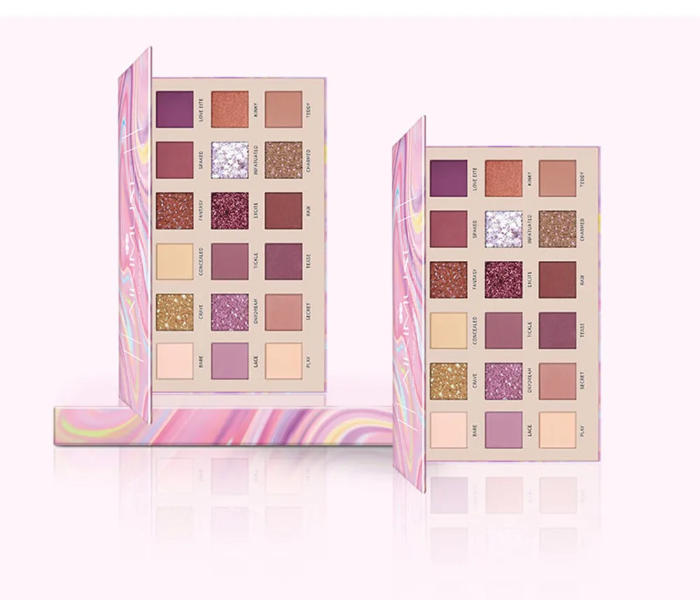 KIMUSE 18 цветов блестящая Палетка теней для глаз Мерцающая матовая водостойкая