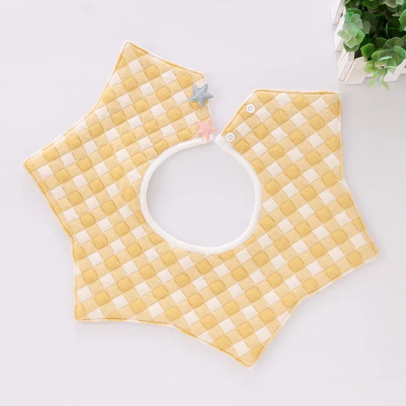 

Baby Bandana Bibs Scarf Thicken Burp Cloths Saliva for Newborn Keep Warm Infant Cotton Bib Cartoon Star Design WHT065