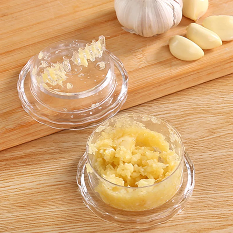Garlic Crusher Grater Plastic Box Press Kitchen practical garlic tool Non-toxic Peeler Garlic Press1pc kitchen appliances