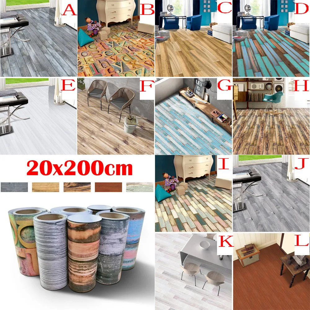 20x200 см клейкая плитка художественная наклейка на пол DIY Кухня Ванная комната