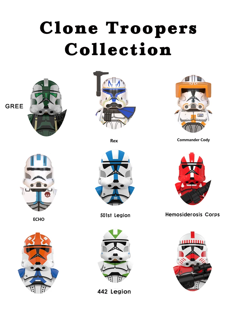 Республика Коммандо 501 я клон Troopers строительные блоки Force 99 Скорч бриксон