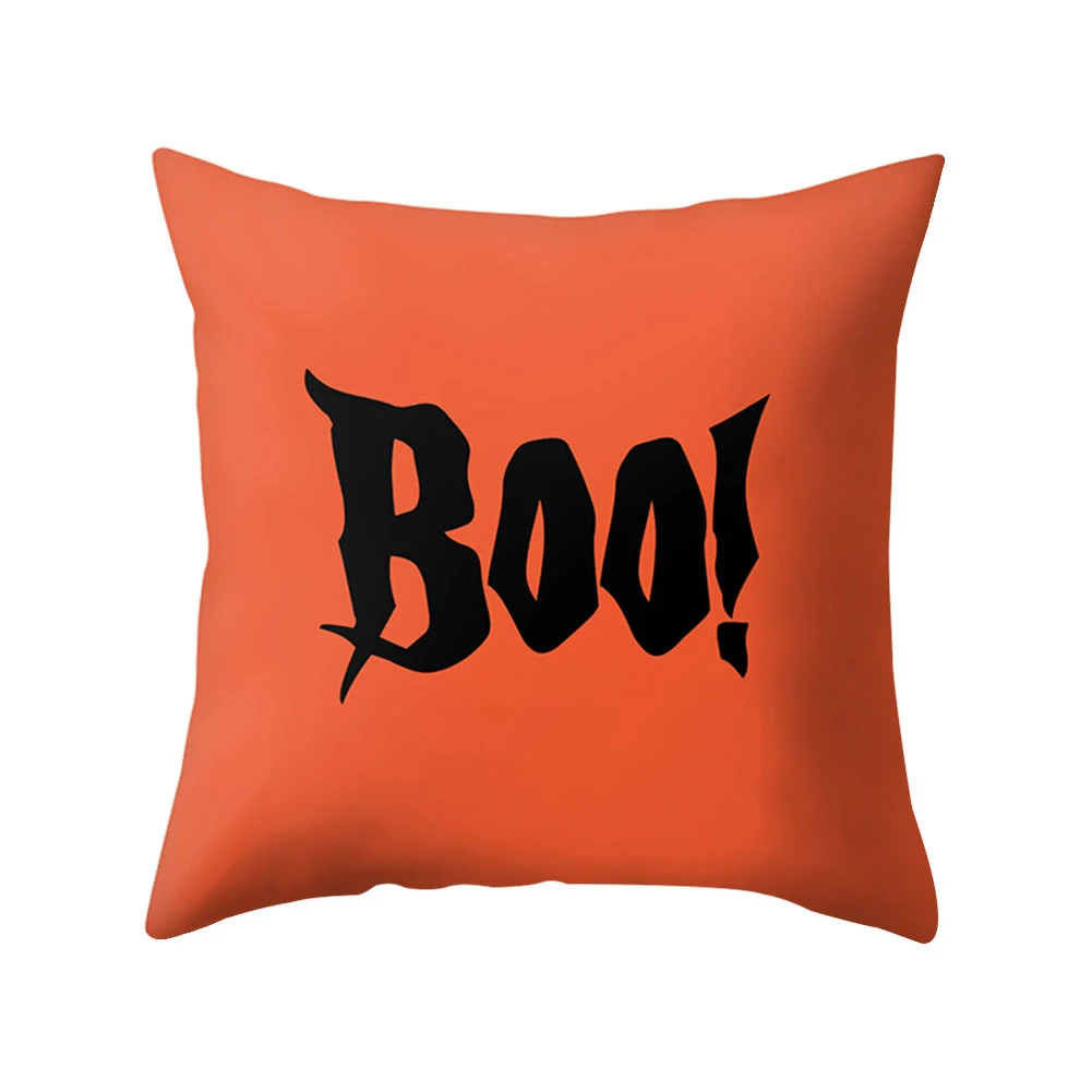 Счастливый Хэллоуин Улыбка Тыква Ведьма волк летучая мышь наволочка дышащая