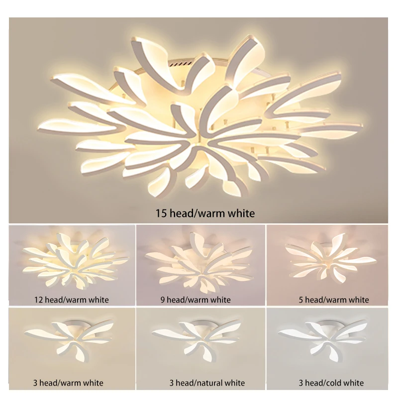 Роскошный светодиодный потолочный светильник для гостиной спальни V-образный