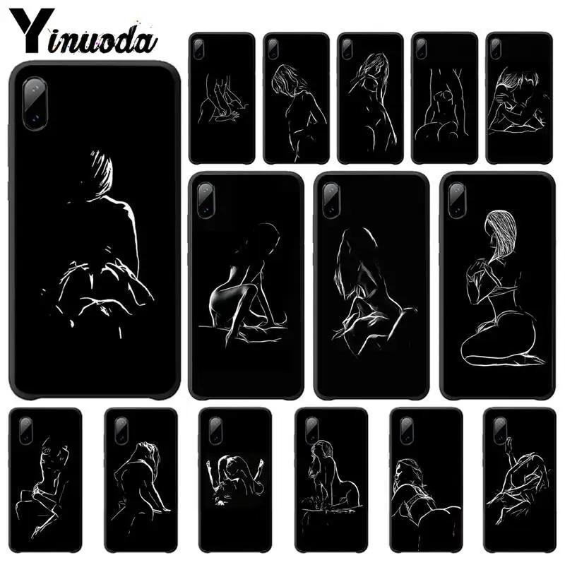 Минималистичный стиль Серия Twerk It Sexy Line Cover Роскошный чехол для Huawei P20 Pro P Smart Plus Honor