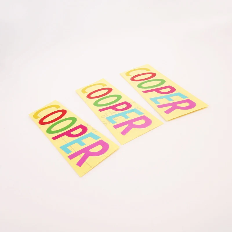 

Color car logo sticker car styling Modification For BMW MINI COOPER S F54 F55 F56 F60 R55 R61 Creative Car accessories exterior