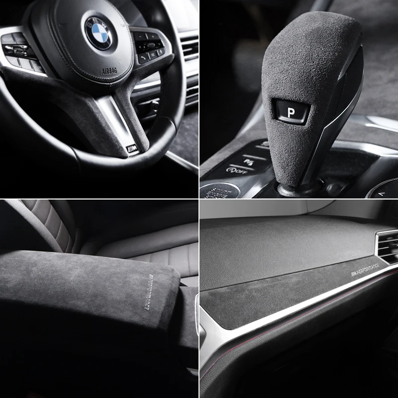 BETTERHUMZ Алькантара для BMW G20 G28 G23 3 4 серии M Эффективная Центральная панель