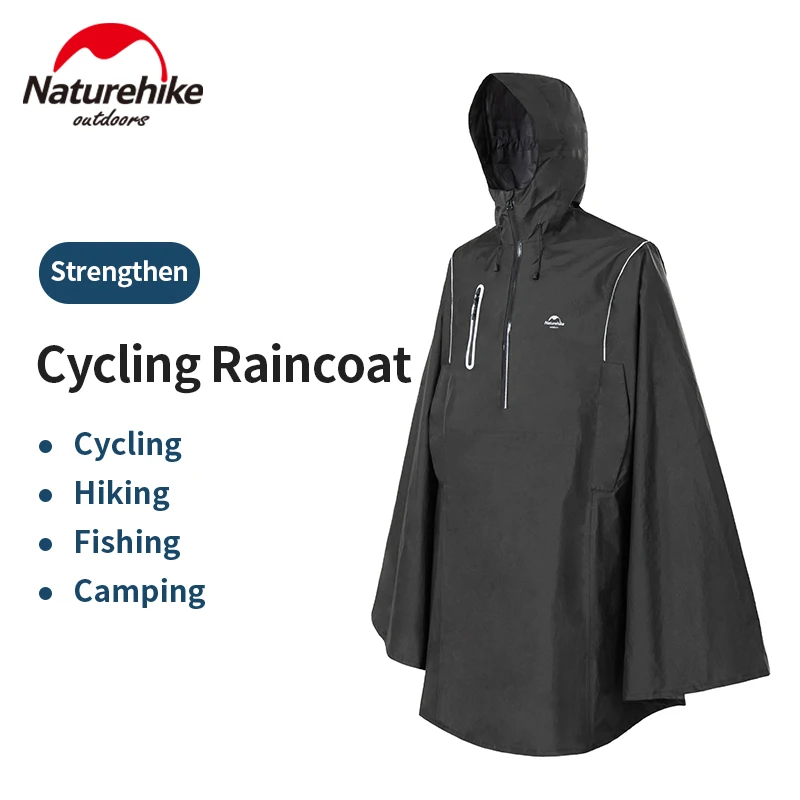 

Naturehike Magic Hooded Riding Raincoat Outdoor Hiking Camping Nylon Waterproof Poncho Windproof And Breathable
