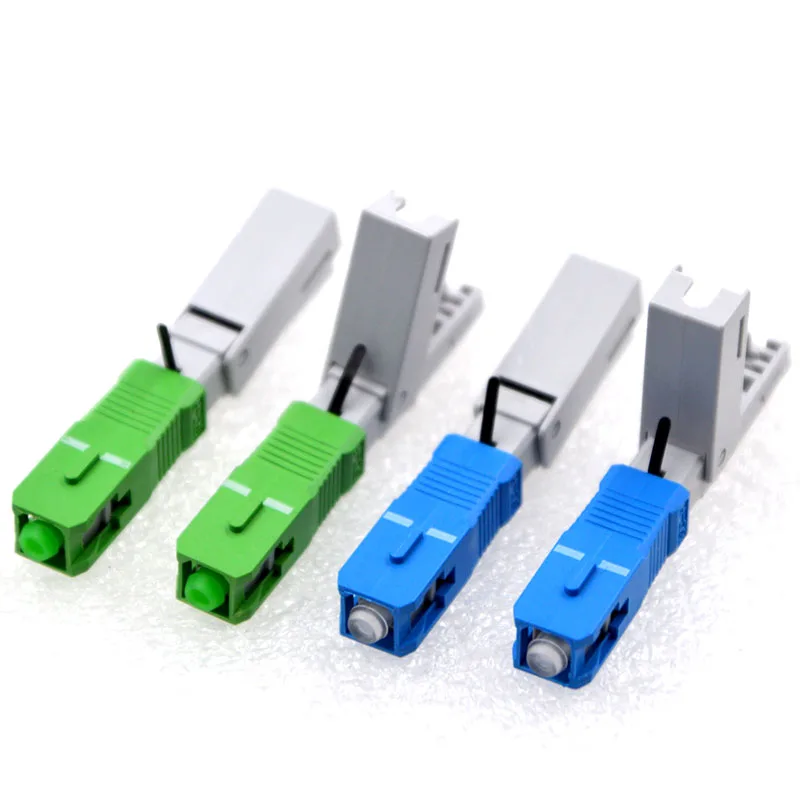 100 шт. Новый встроенный оптоволоконный соединитель одномодовый SC/PC/APC Телеком