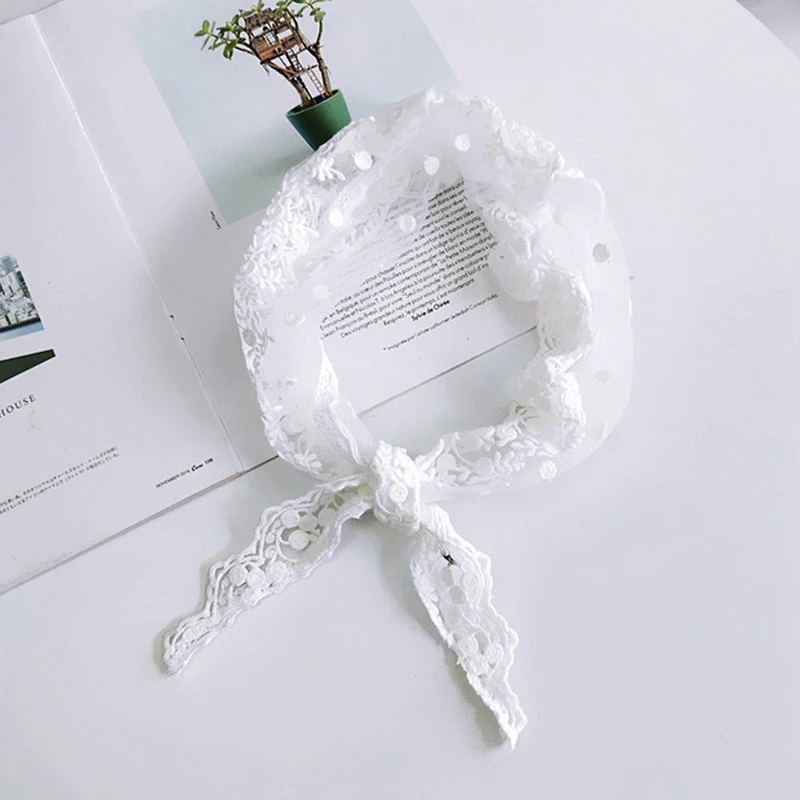 Платок кружевной Женский треугольный повязка шарф |