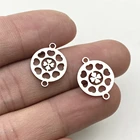 Коннекторы для сережек, клевера, клевера, из нержавеющей стали, 13 х17 мм, 10 шт.