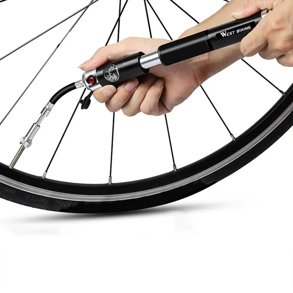 Портативный мини велосипедный насос MTB горный велосипед 160 PSI высокого давления