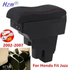 Подлокотник для Honda Jazz, подлокотник для Honda Fit Jazz 1, автомобильный подлокотник 2002-2007, ящик для хранения, автомобильные аксессуары 2003, 2004, 2005, 2006, 2007