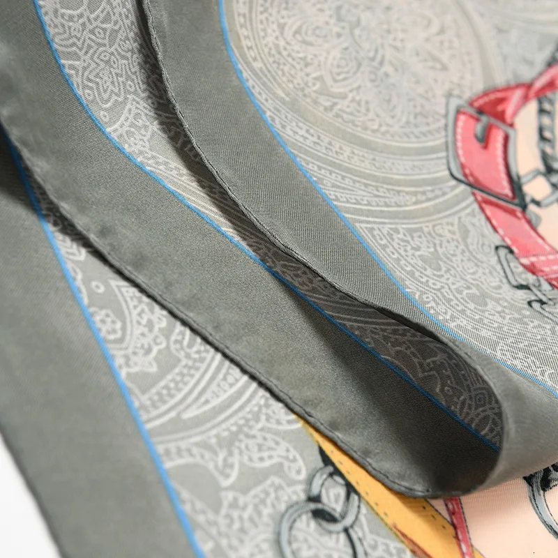 

Fashion Shawl Scarf For Women Print Silk Satin Hijab Scarfs Female 70cm*70cm Luxury Brand Square Shawls Scarves For Ladies 2019