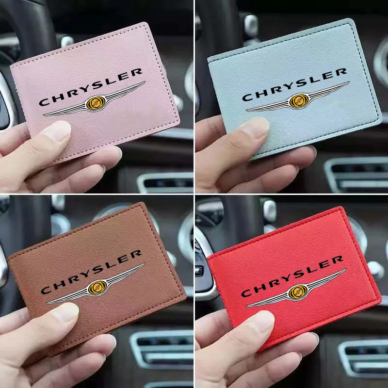 

Car Driver License PU Card Bag For Chryler 200 300 300c Pacifica Delta Aspen PT Sebring Voyager Town Car Logo Driving Documents