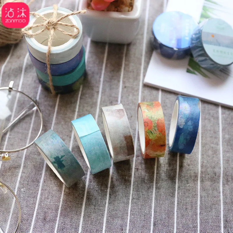 Васи ленты DIY Ван Гог картина бумага маскирующая лента декоративные клейкие