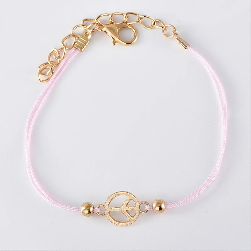 Женские браслеты 5 шт./компл. красочные бусины ракушки морской лошадь знак мира