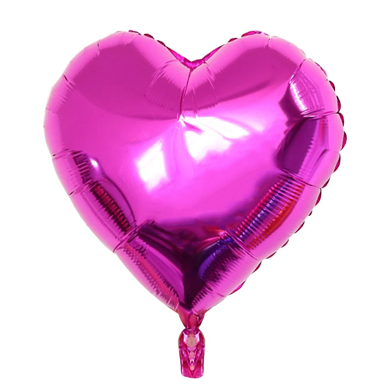 rose pink heart 6 шт. Звездный воздушный шар из фольги украшения на день рождения 1-й первый день рождения для маленьких мальчиков и девочек вечерние для детей, для взрослых, для свадьбы, Декор - Цвет: rose pink heart