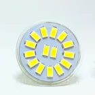 Сверхъяркий светодиодный прожсветильник с регулируемой яркостью GU4, 12 в пост. Тока, 7 Вт, 15 светодиодов s, SMD 5730, 640 лм, натуральный теплый белый, MR11, стекло