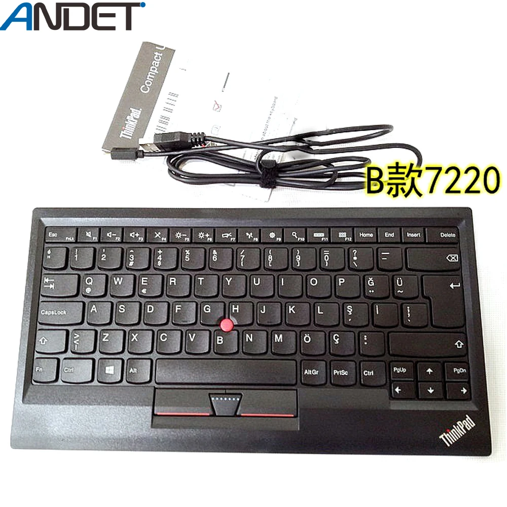 

New Original for Lenovo ThinkPad Compact Wired USB Keyboard with Trackpoint Tablet PC Big Enter 0B47190