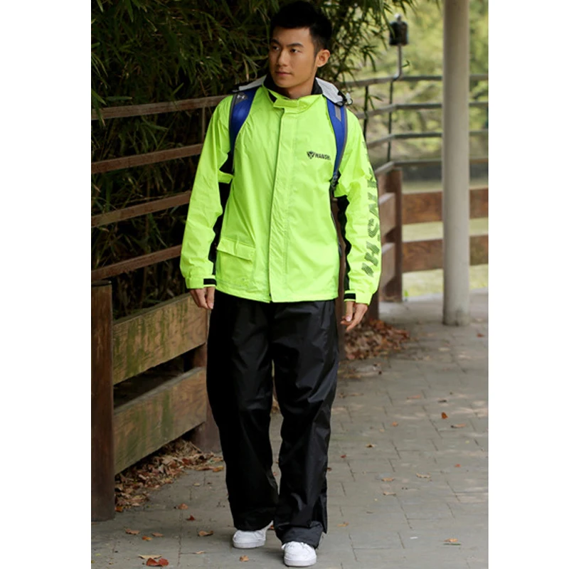 

Raincoat Suit Adult Impermeable Motorcycle Riding Waterproof Ultrathin Outdoor Hiking Fishing Rainproof Protect Gear