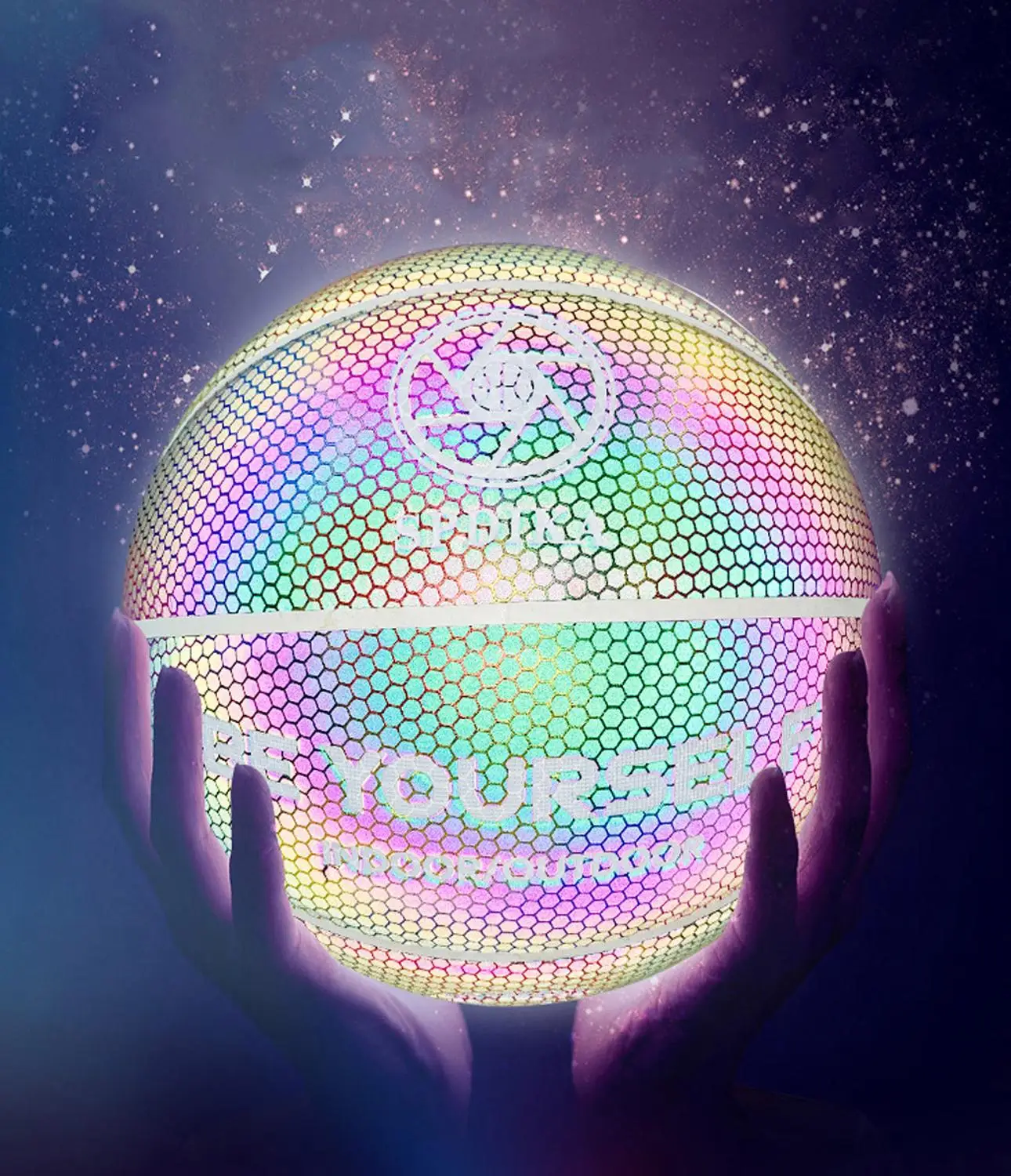 Гигроскопический светящийся шар из ПУ Размер 7 светоотражающий баскетбольный