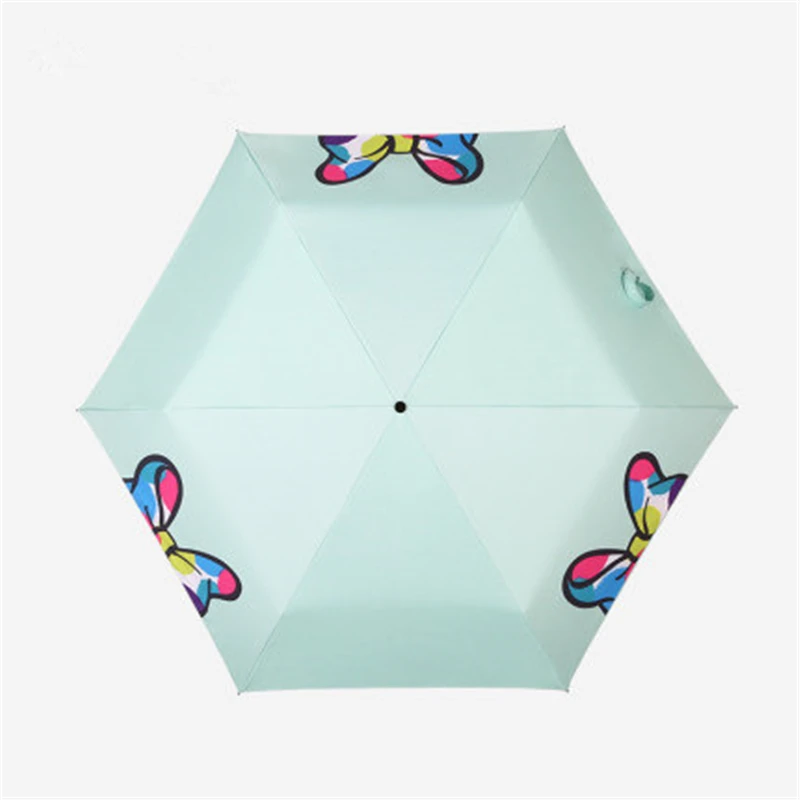 Дисней Микки Маус Зонтик для девочек складной зонт три раза