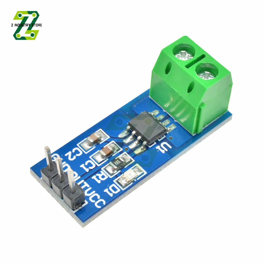 

5A Current Sensor Module ACS712 Hall Effect Current Sensor for Arduino