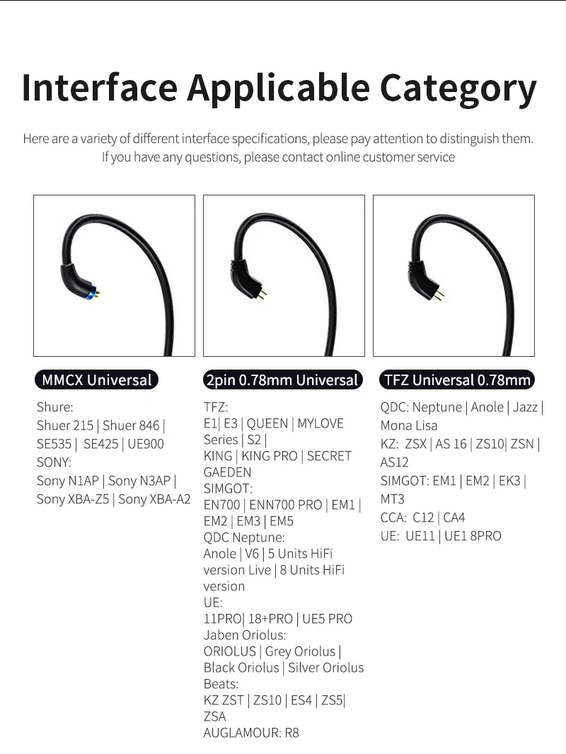 Обновленный Bluetooth 5 0 кабель для наушников KBEAR S1 беспроводной 2-контактный/TFZ/MMCX