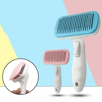 cat hair brush dog comb message cat brush automatic remove hair open knot combs fur cleaning tool steel needle puppy products
