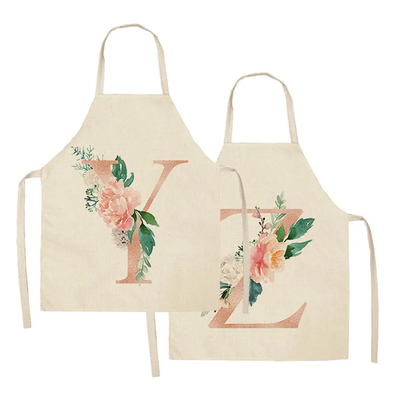Фартуки с забавным алфавитом для готовки инструмент чистки хлопка и льна мужчин
