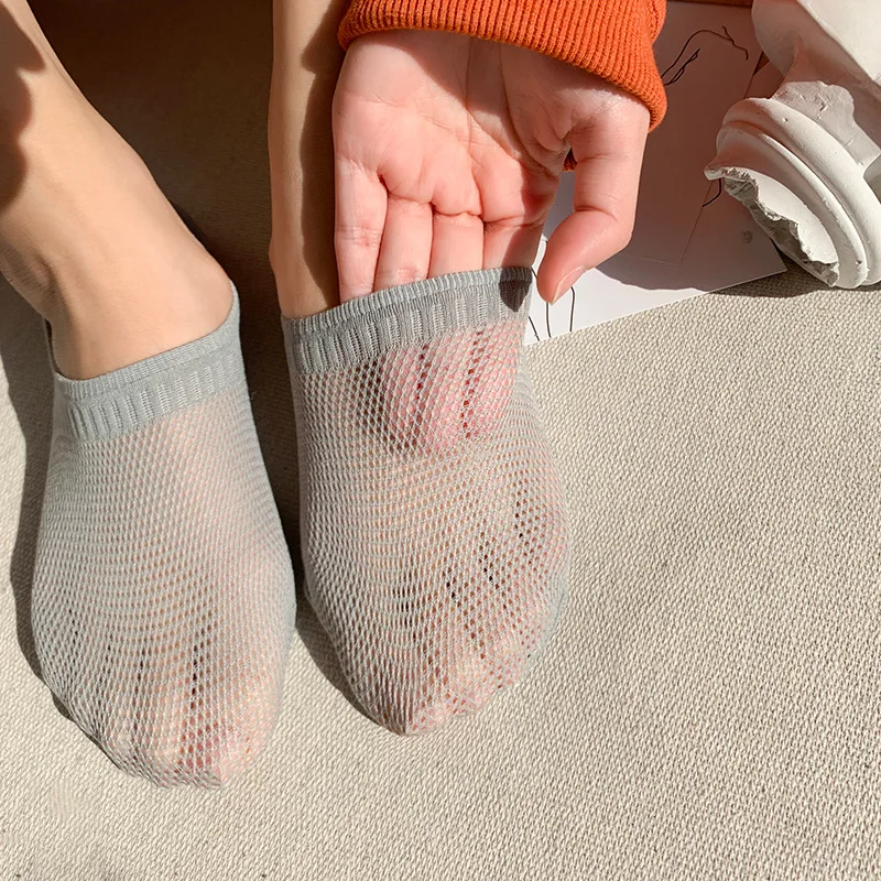 

Женские кружевные носки с ярким рисунком, уникальные прозрачные носки, 12 цветов