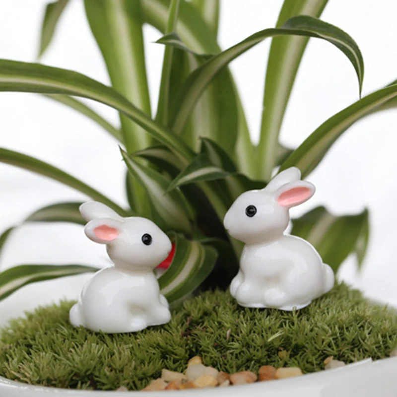 Мини фигурки Пасхальных Кроликов настольные декоративные миниатюрные статуэтки