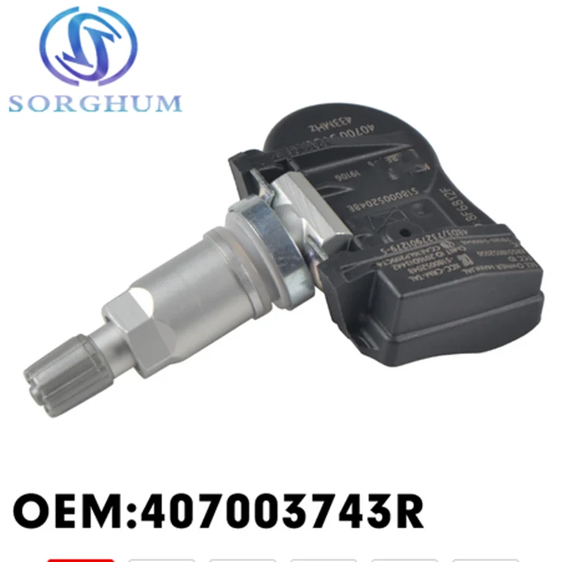 Система контроля давления в шинах 407003743R, 433 МГц, TPMS для Renault Megane, L aguna F luence S180052064A