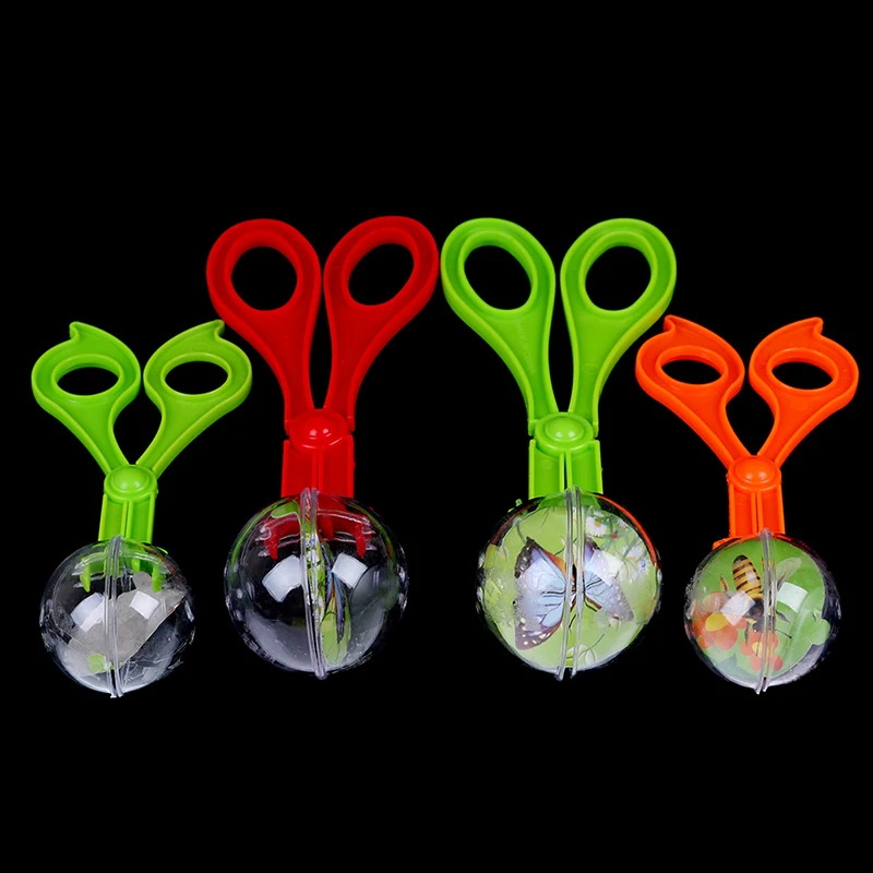 

New Cute Nature Exploration Toy Children School Plant Insect Biology Study Tool Set Plastic Scissor Clamp Tweezers Kids Supplies