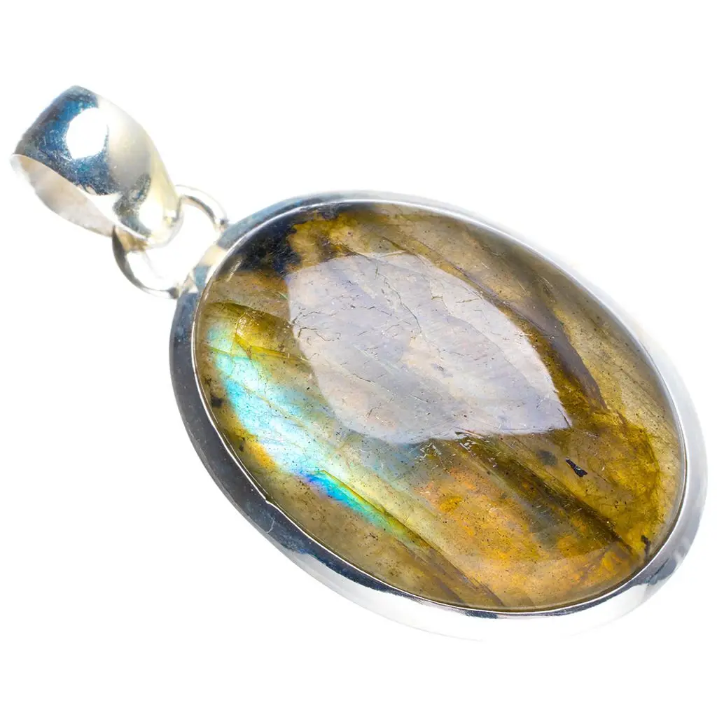 Натуральный синий огонь лабрадорит ручной работы уникальная фотосеребряная