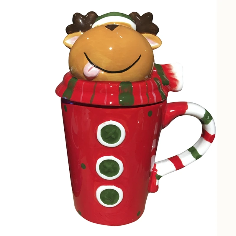 Рождественская чашка с мультяшным рисунком креативная Студенческая модная