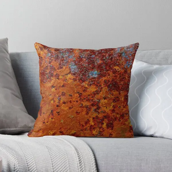 

Rust Throw Pillow Cover Print Pillow Case Waist Cushion Cover Wedding Bed Decor