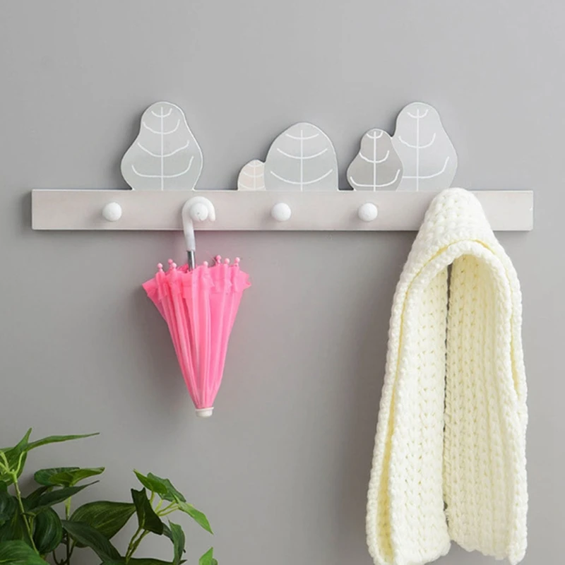 Деревянный держатель для ключей с героями мультфильмов настенные полки вешалка
