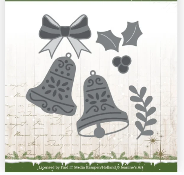 

Металлические штампы, рождественские штампы для вырезания колокольчиков, форма для карточек, скрапбукинга, бумаги, рукоделия, ножа, форма, л...