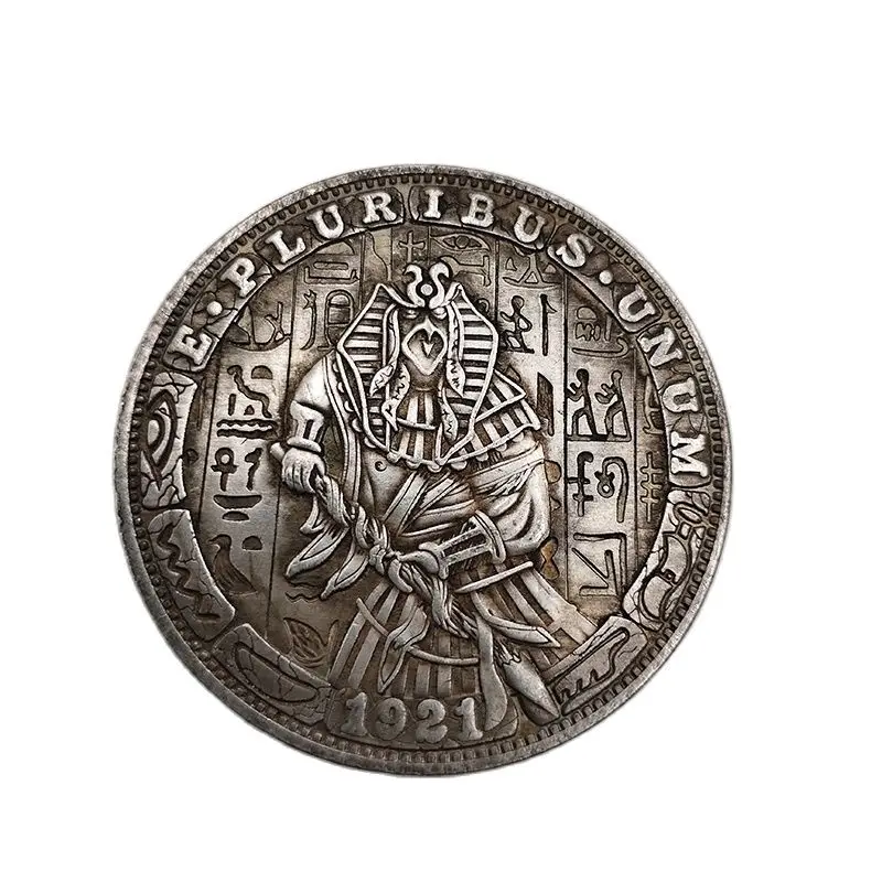 

Hobo Coin United State 1921 Commemorative Coin Horus Ancient Egyptian Mythical Patron Saint One Dollar Souvenir Decoration Craft