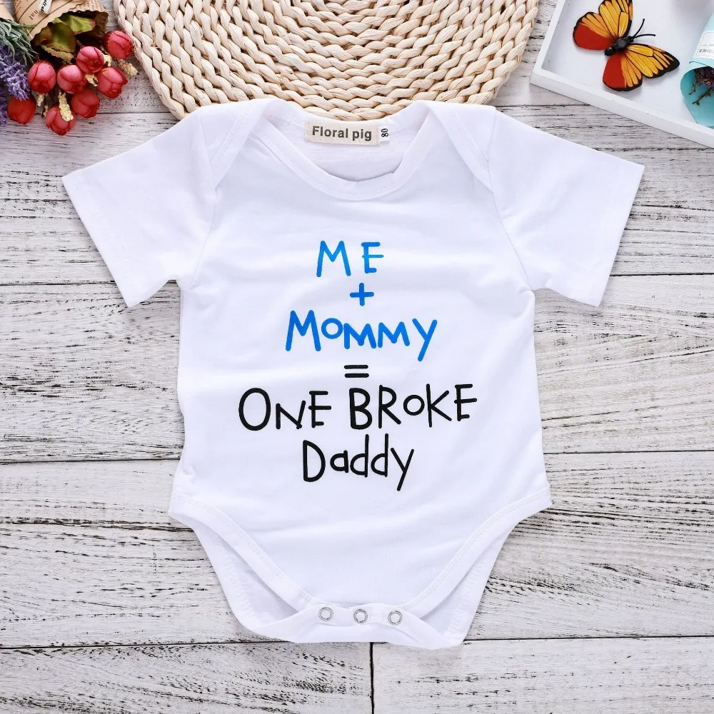 Комбинезоны для новорожденных короткий рукав маленькие хлопковые боди малышей Me