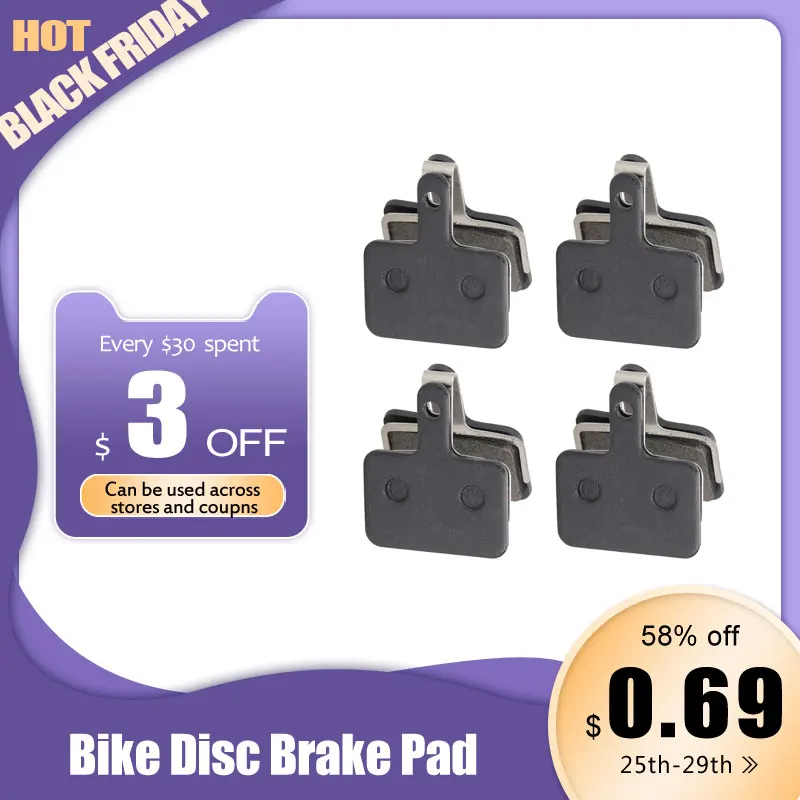 

8pcs/Set MTB Mountain Bicycle Disc Brake Pads for Shimano M375 M445 M446 Copper Cycling Brake Pad Parts