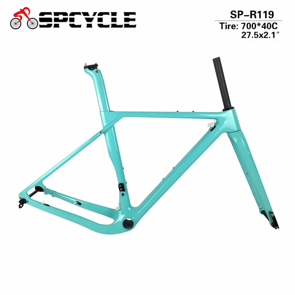 Spcycle 2021 Новый гравийный дисковый тормоз карбоновый велосипедный кросс рама