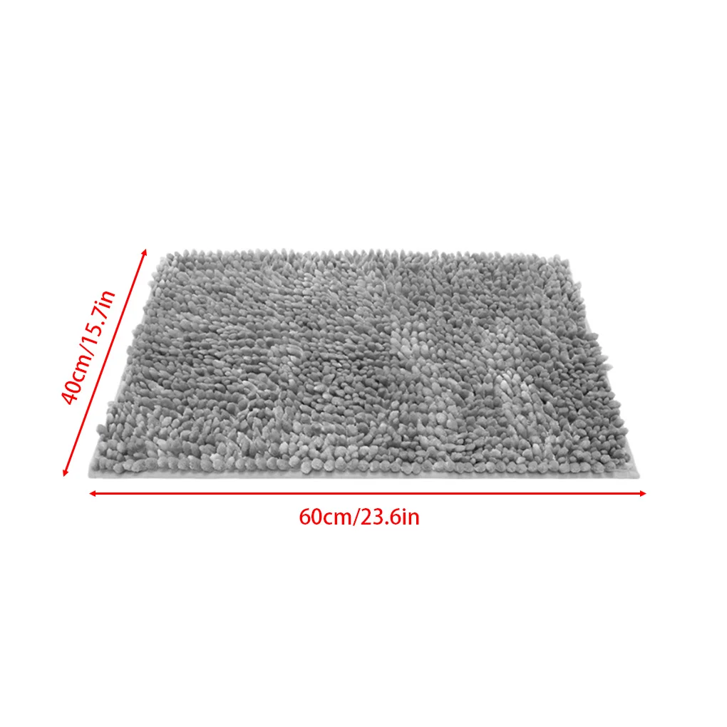

Non-slip Bath Mat Super Absorbent Thicken Shaggy Bathroom Rug Toilet Door Soft Plush Carpet