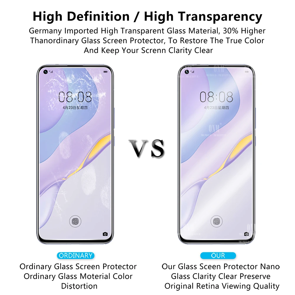 10 шт Nova 7 закаленное стекло для Huawei nova 5G 6 53 Защитная пленка экрана 5G|Защитные